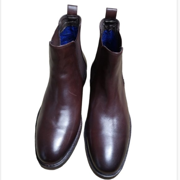 Men's Nunn Bush Otis Brown Leather Chelsea Boots Sz 11M - Picture 1 of 12